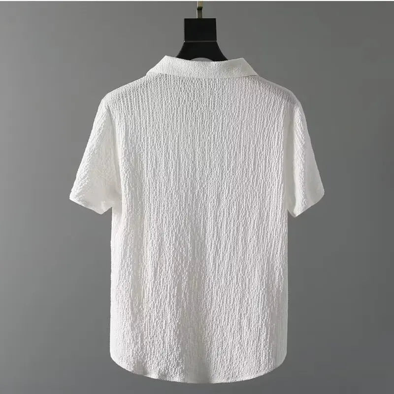 Men Summer Ice Silk Linen Cotton Blend Loose Fit Mid Sleeve Tshirt Casual Shorts 2 Piece Set Sportswear Outfit 2025 Men Clothes