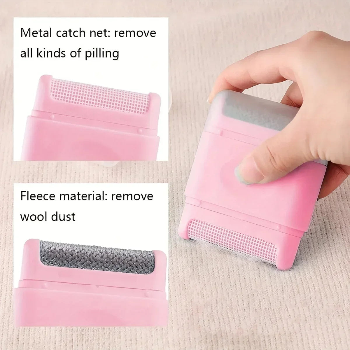1pc Portable Mini Lint Rollers Carpet Hair Remover Brush For Sweater Wool Coat Clothes Brushes Fur Cleaning Tools