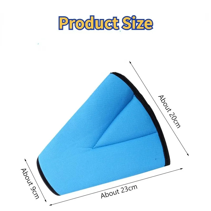 Universal Car Safe Seat Belt Cover Soft Adjustable Triangle Safety Seat Belt Pad Clips Protection Car Anti-Neck Neck for Kids