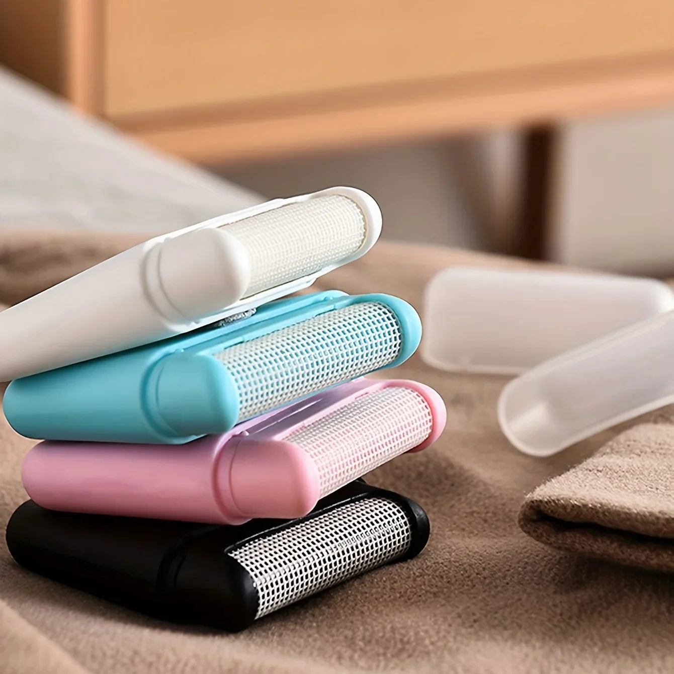 1pc Portable Mini Lint Rollers Carpet Hair Remover Brush For Sweater Wool Coat Clothes Brushes Fur Cleaning Tools