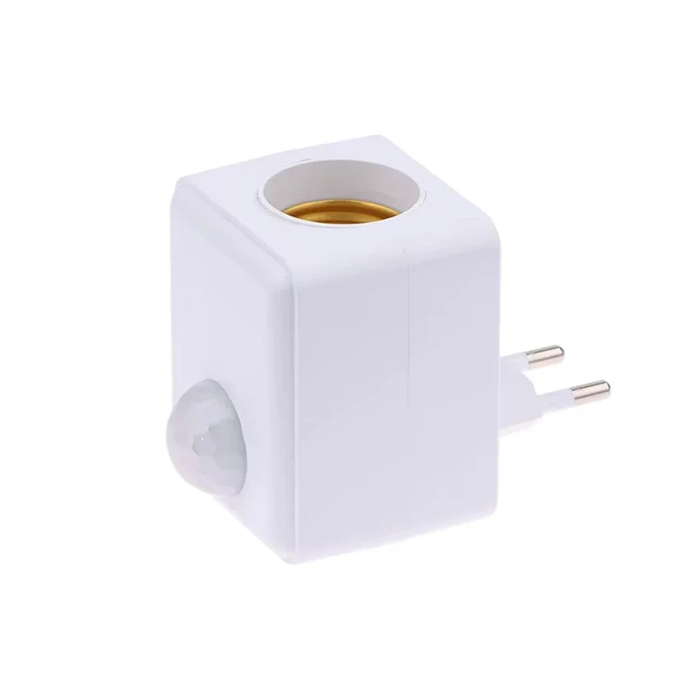 AC85-265V E27 Led Lamp Base with Motion Sensor PIR Human Induction Light Bulb Holder Socket Adapter Converter Adjustable